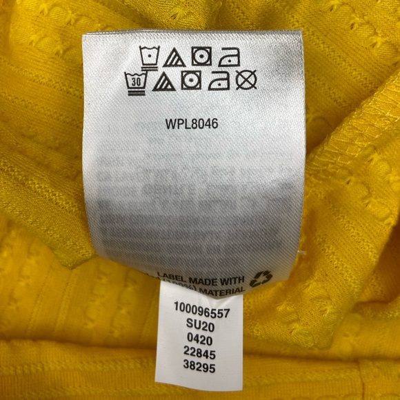 Style & Co Plus Size Textured Ruffle-Neck Sunflower 2X New With Tags - Picture 5 of 6